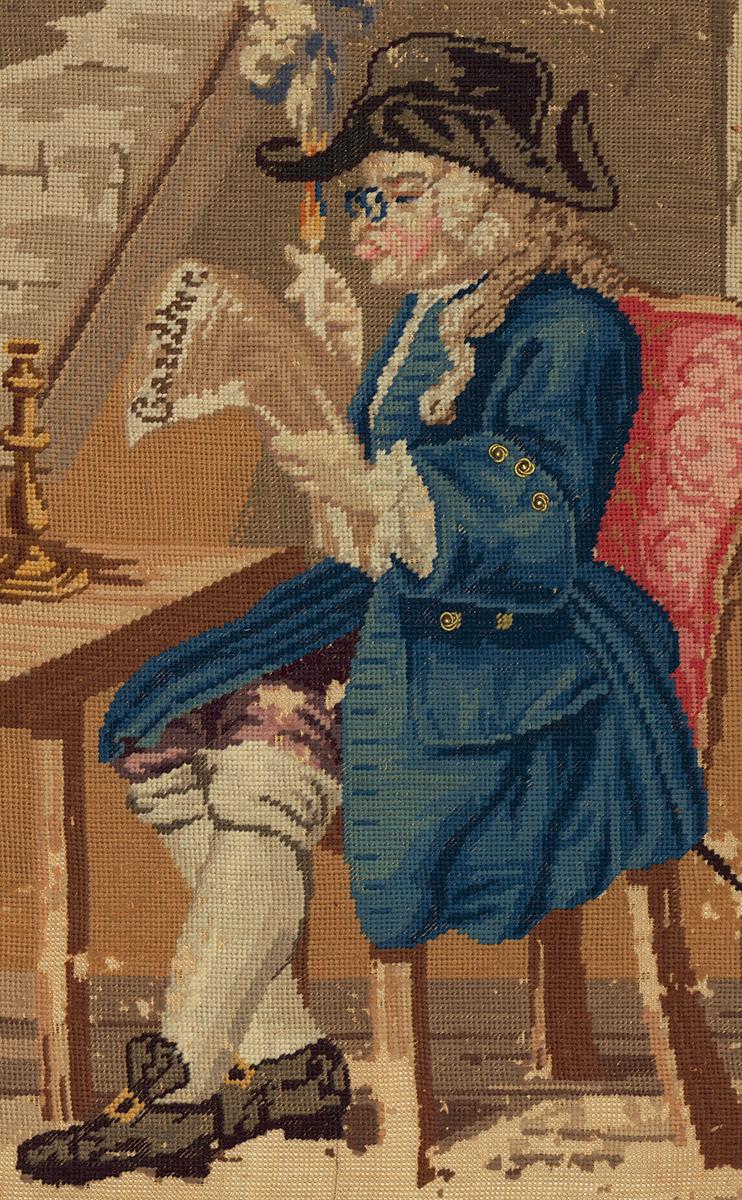 1978.0204 Needlework Picture, Detail
