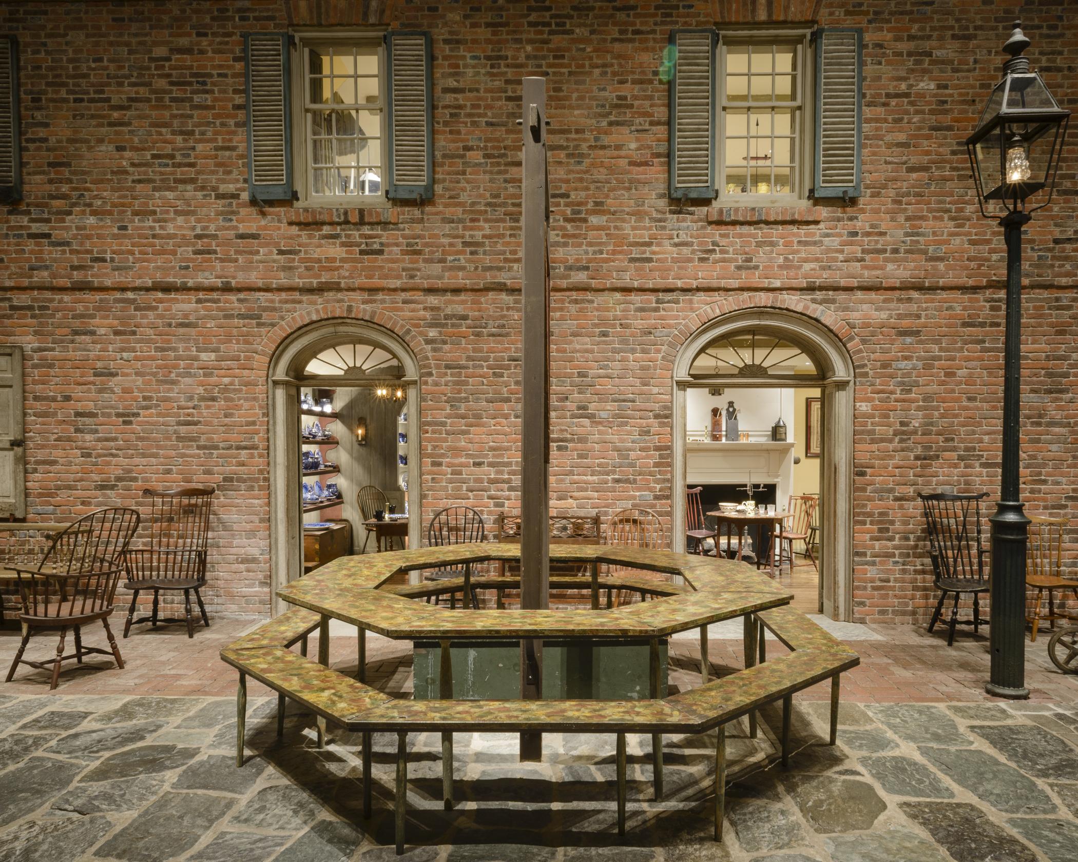 1959.1670, 1959.1671, 1959.1672, 1973.0335, 1959.1697 B, 1979.0002.001, .002, Peddler's table, view 9