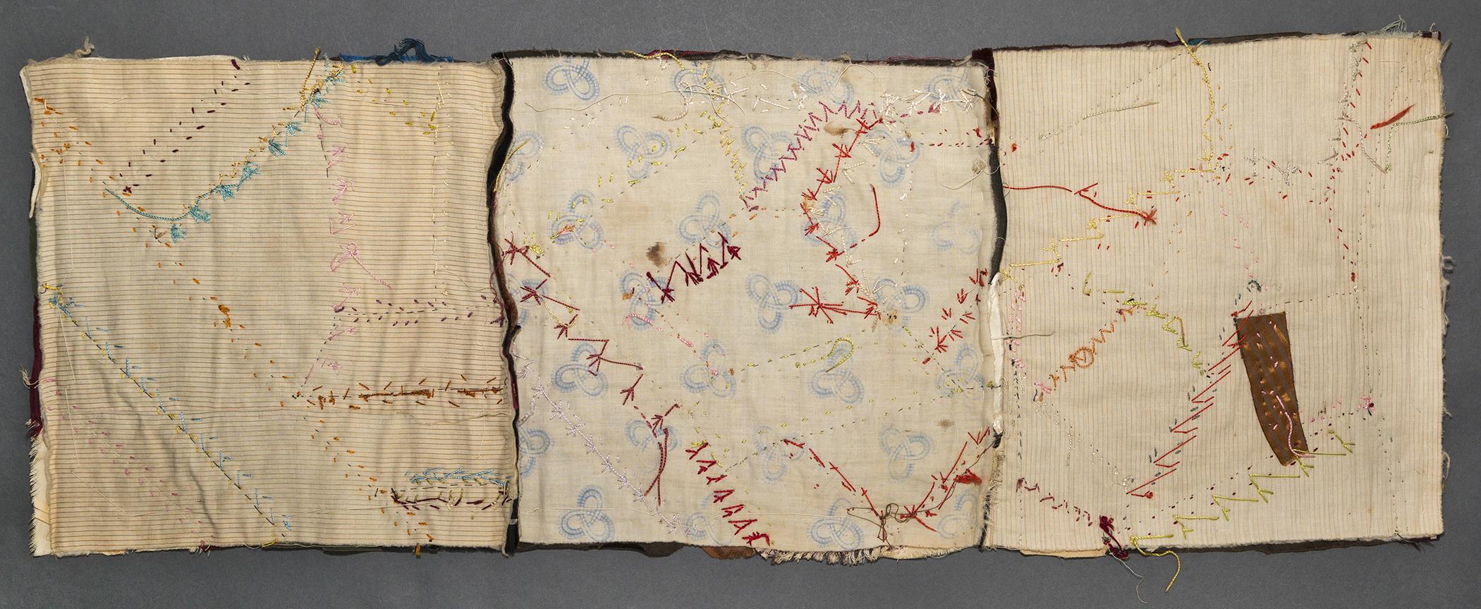 1979.0033 Quilt fragment, view 2, reverse