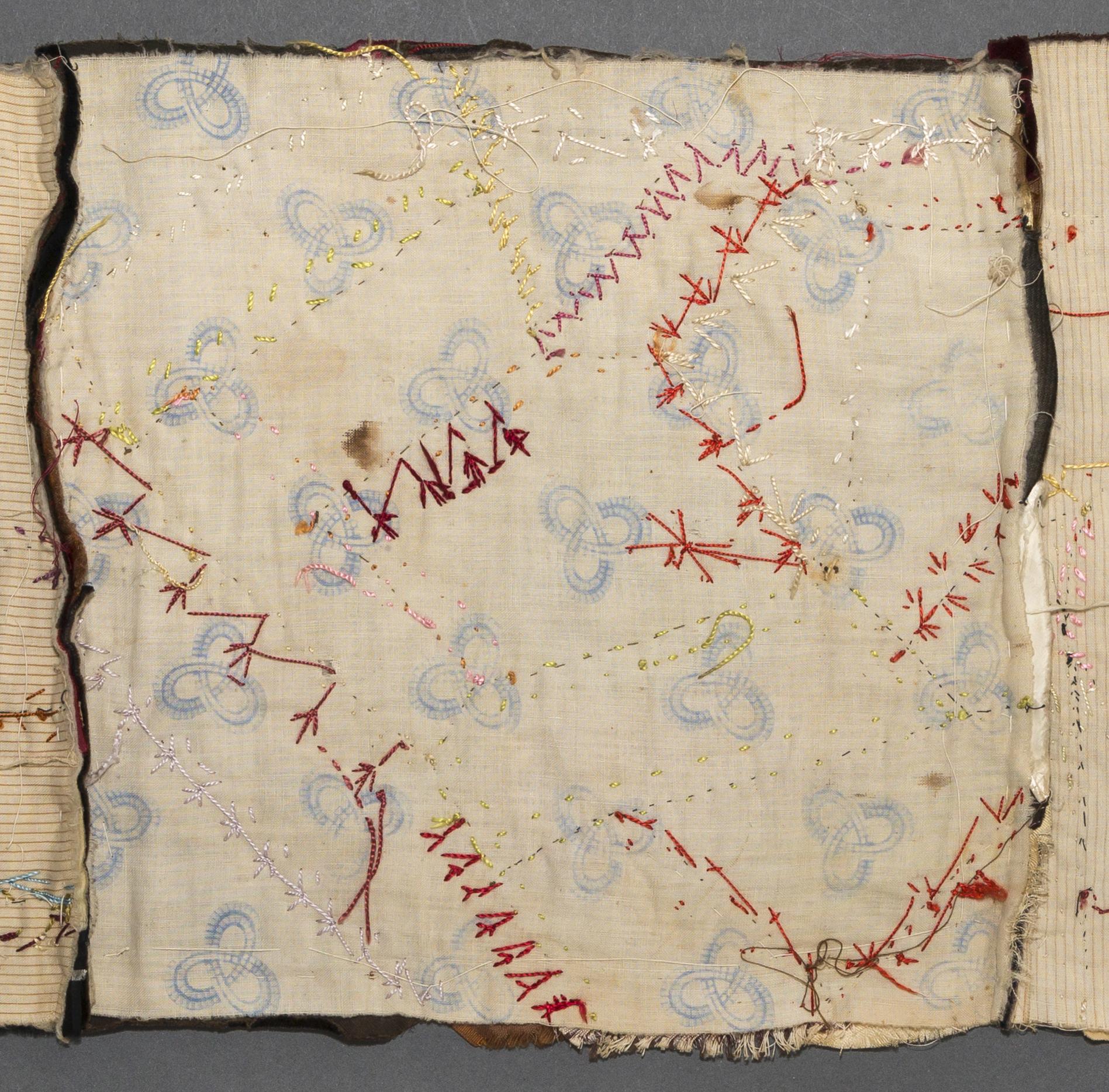 1979.0033 Quilt fragment, reverse, detail 2