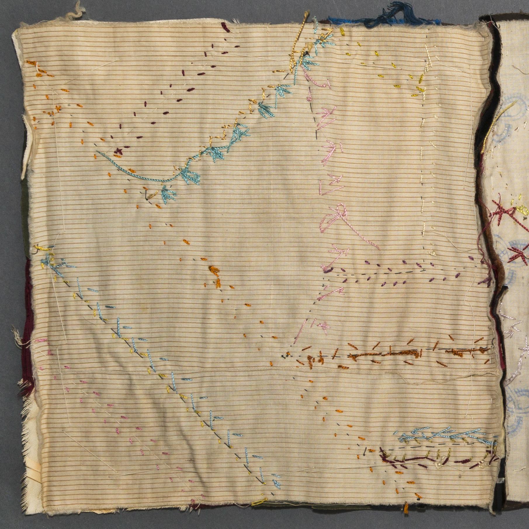 1979.0033 Quilt fragment, reverse, detail 3