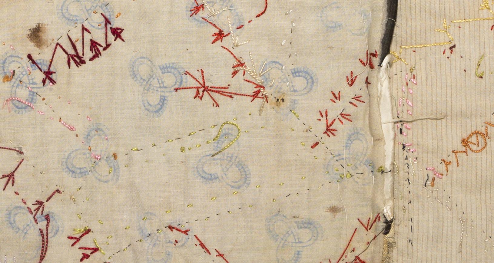 1979.0033 Quilt fragment, reverse, detail 5