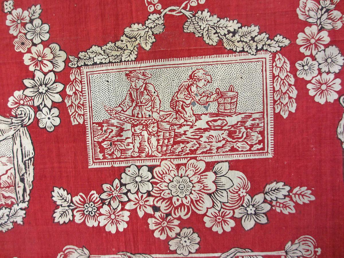 1979.0058.008 textile, printed detail 1