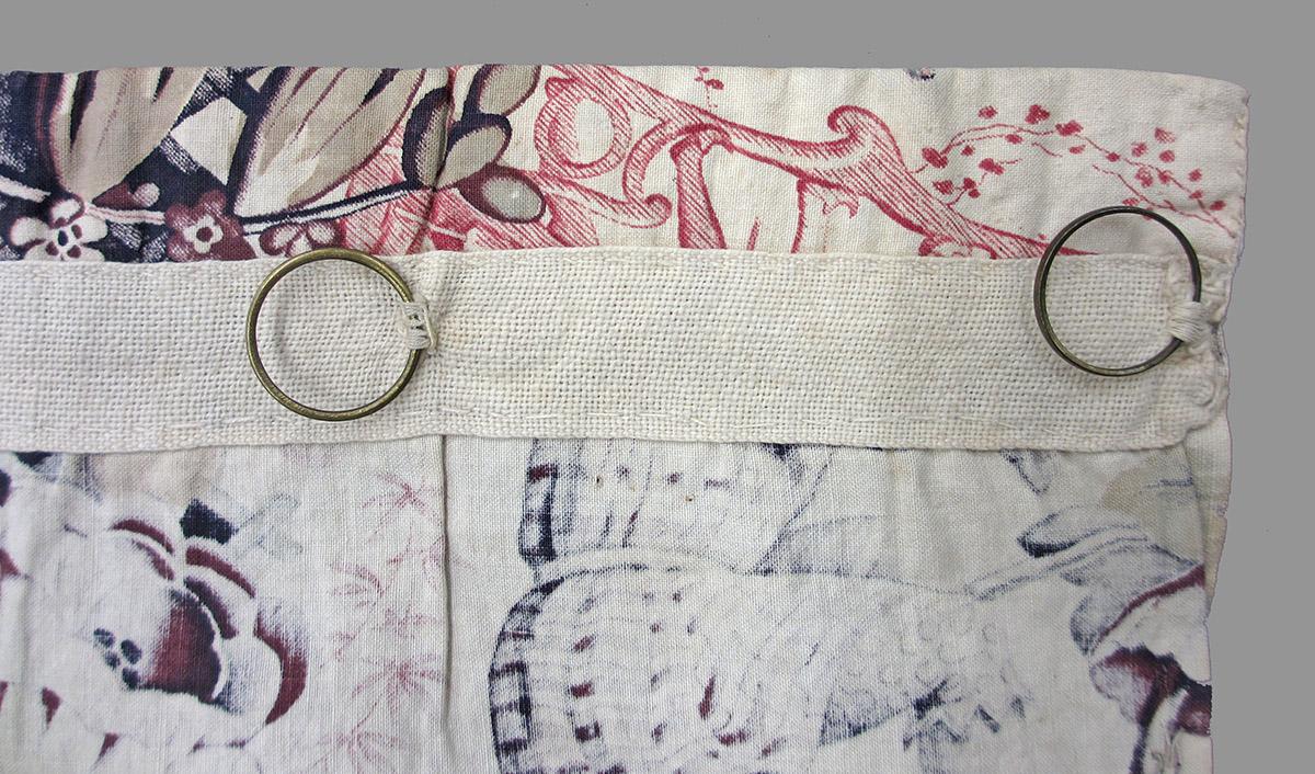 1979.0058.012 textile, printed reverse detail 2