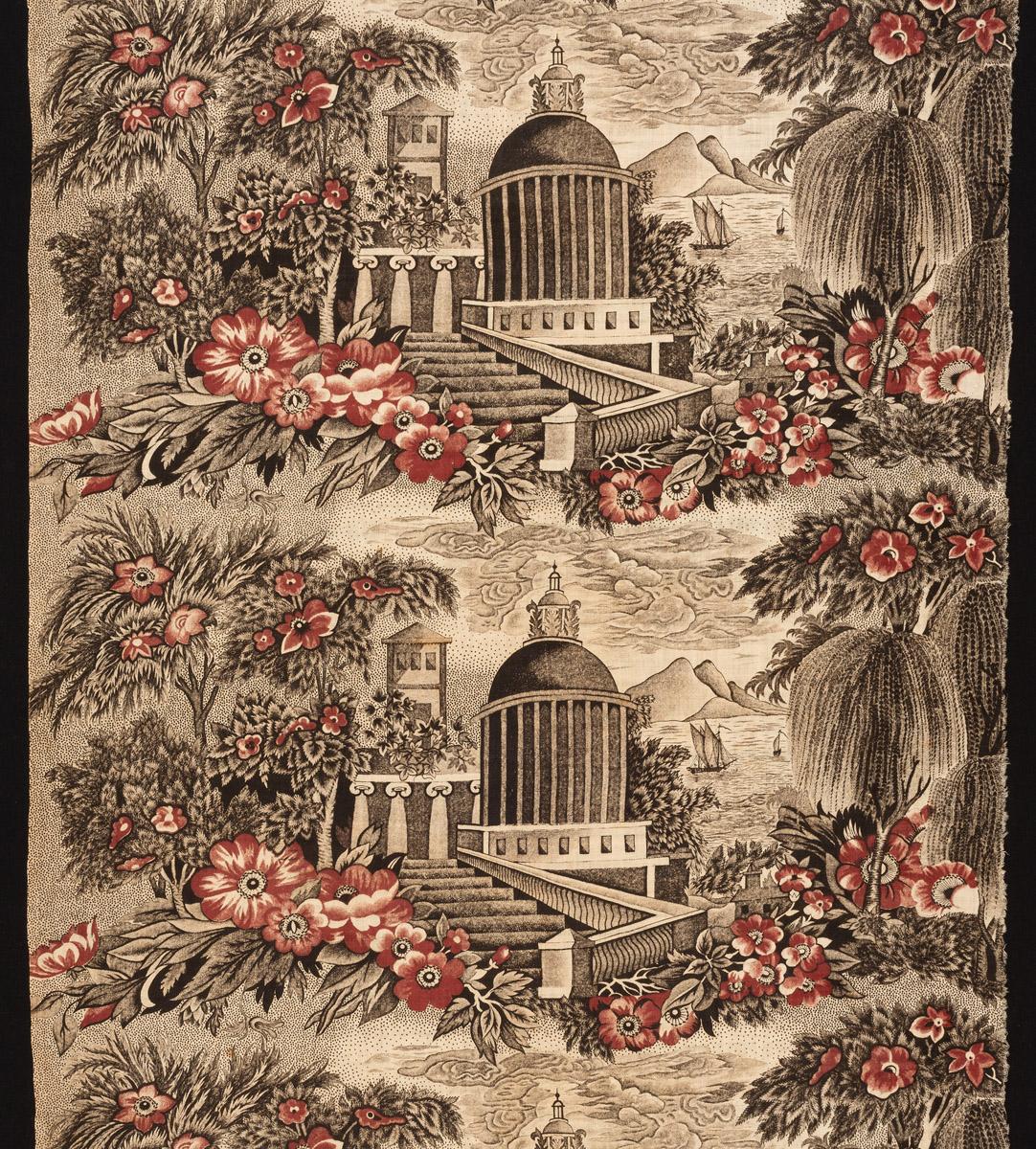 1979.0058.014 Textile, printed, detail 1