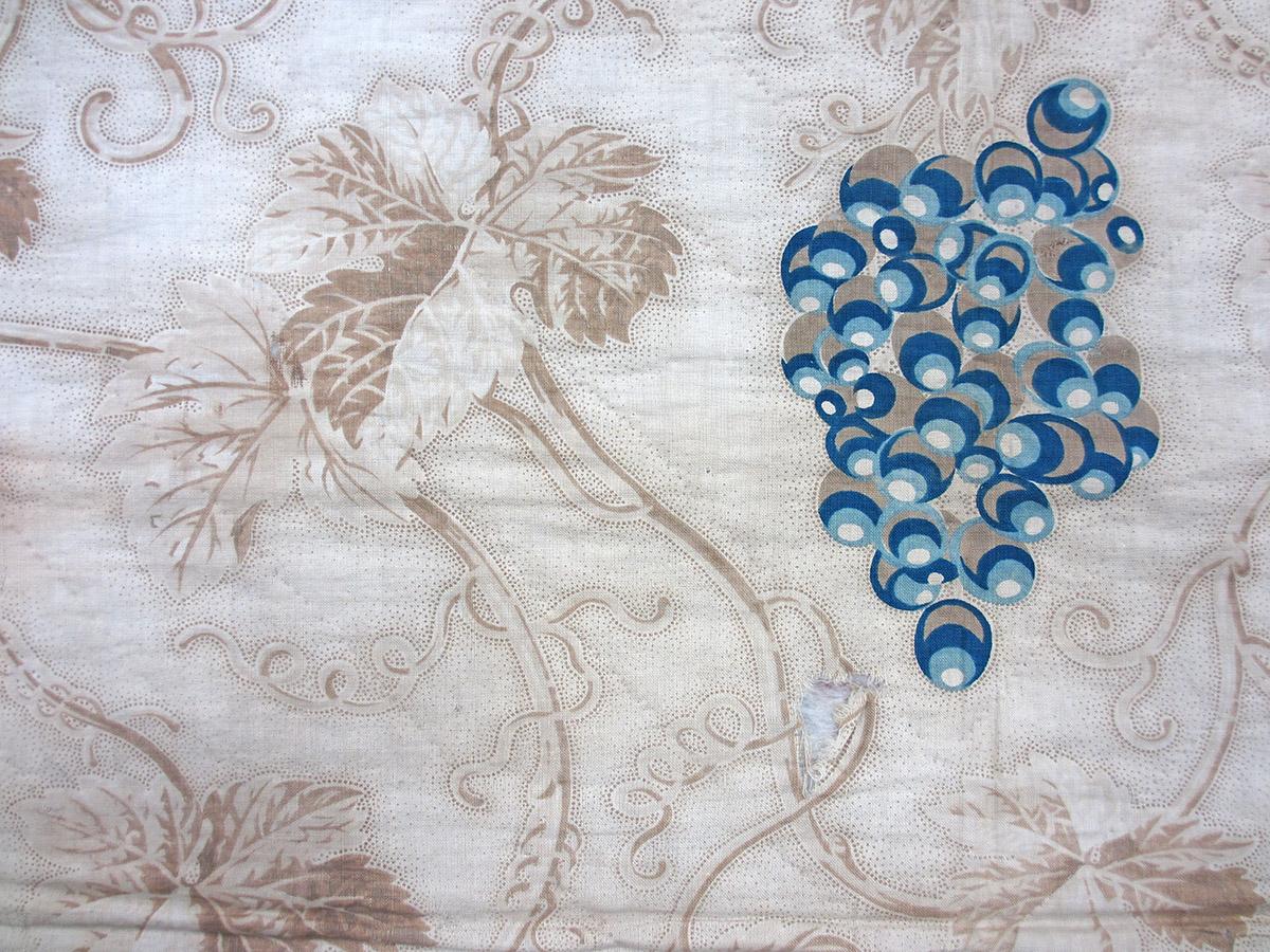 1979.0058.019 textile, printed reverse detail