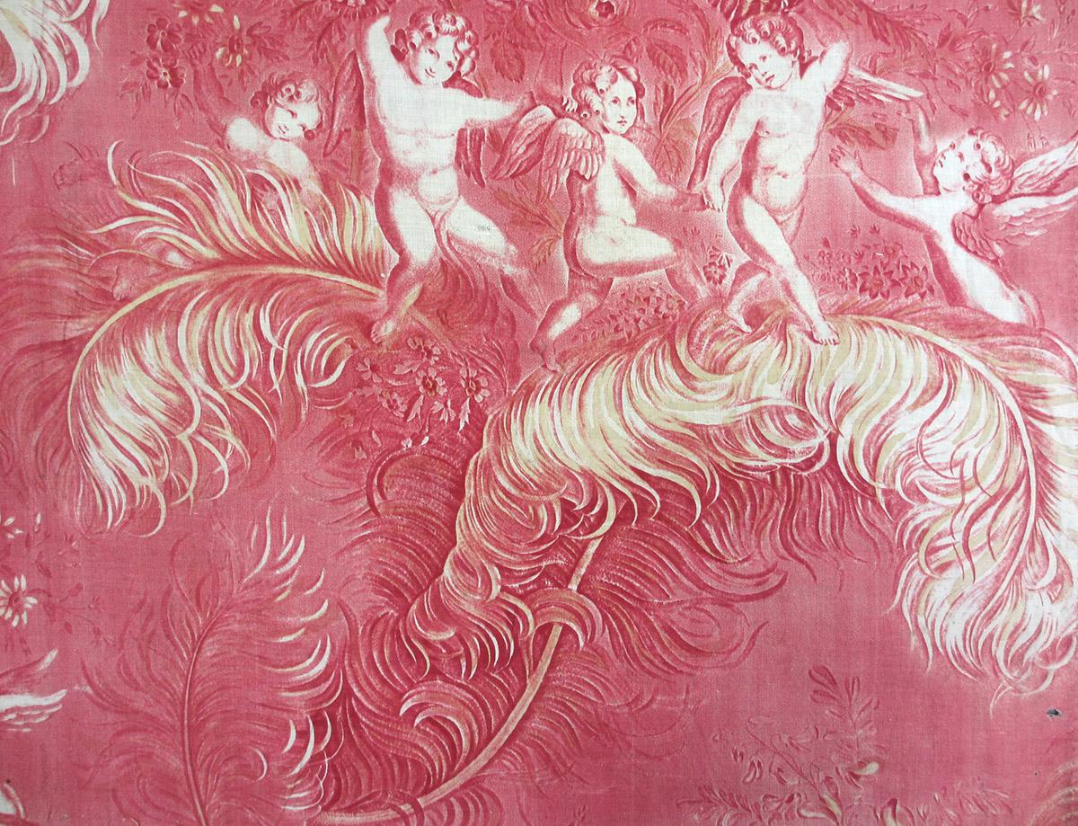 1979.0058.034 textile, printed repeat detail
