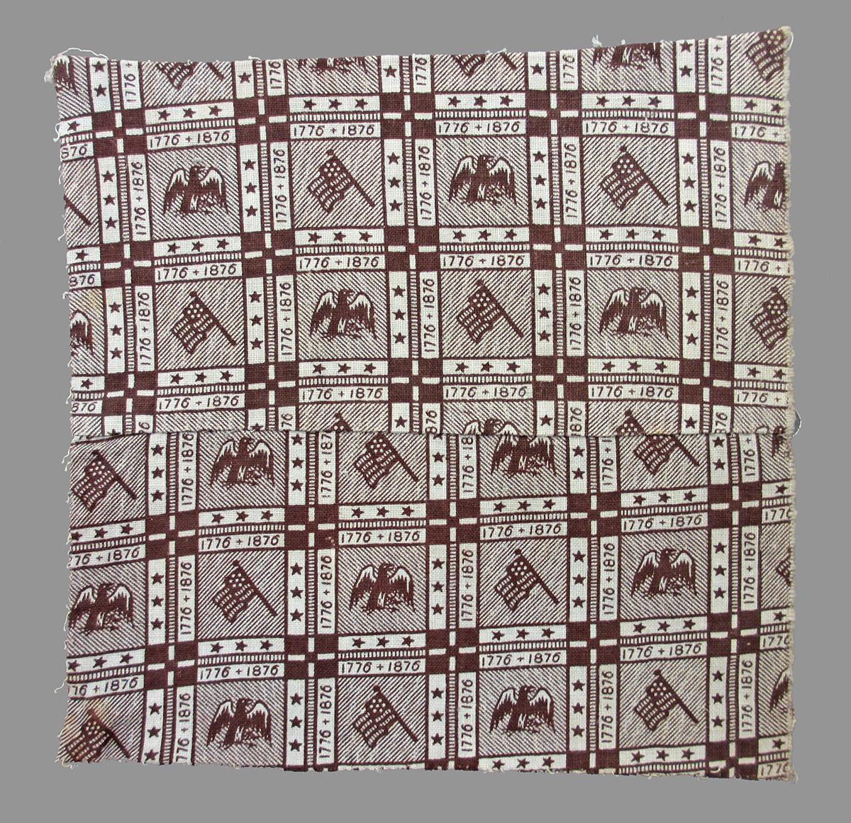 1979.0058.073 A textile, printed obverse