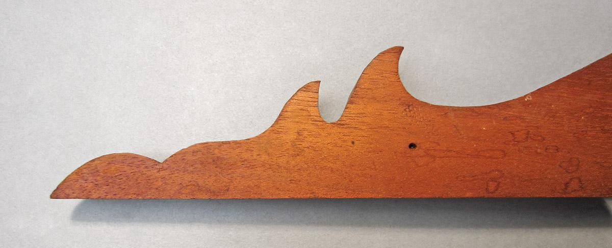1979.0066.037 A, B, Looking glass or mirror ears, piece A detail 2