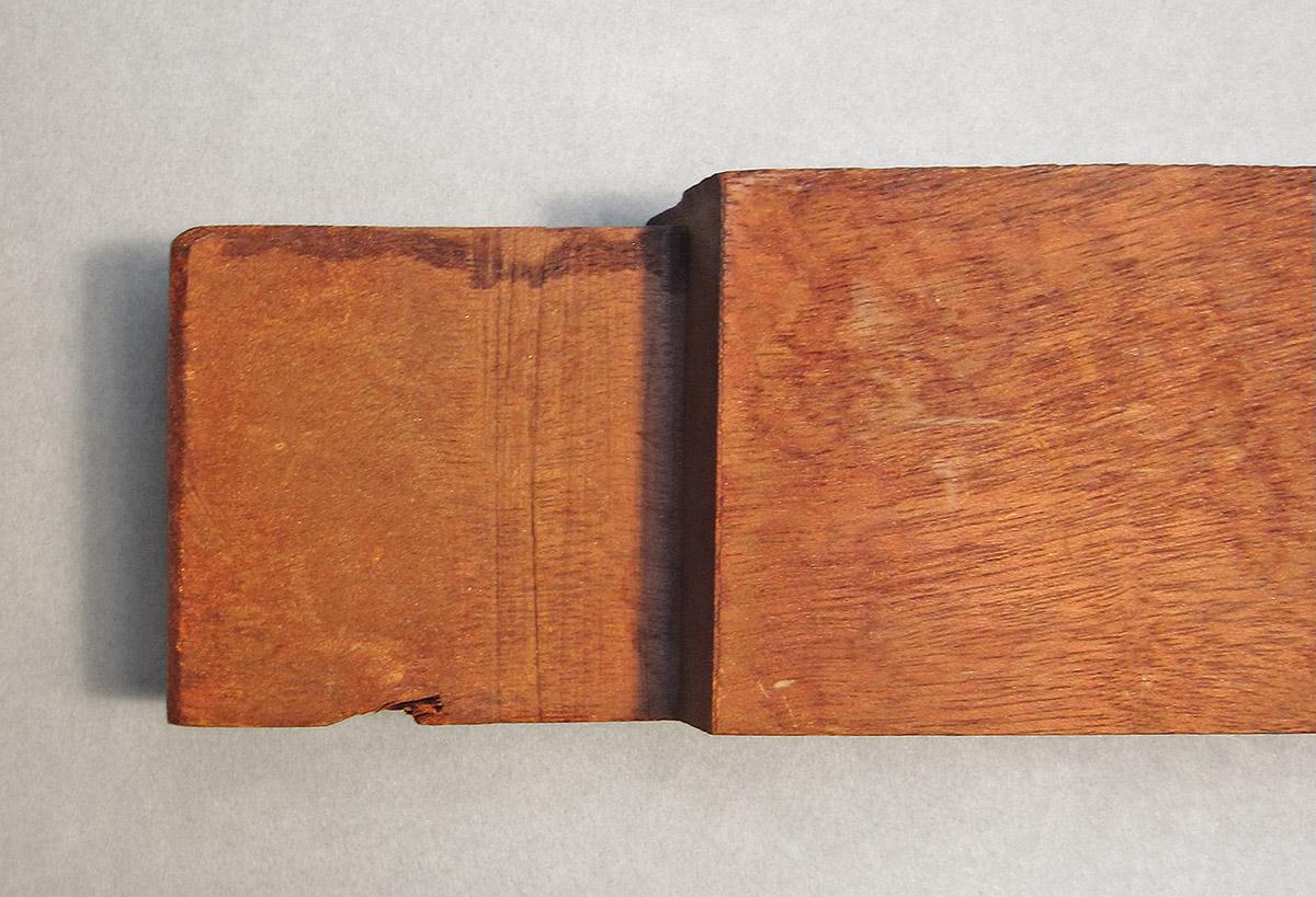 1979.0066.070, Chair seat rail, end detail 1