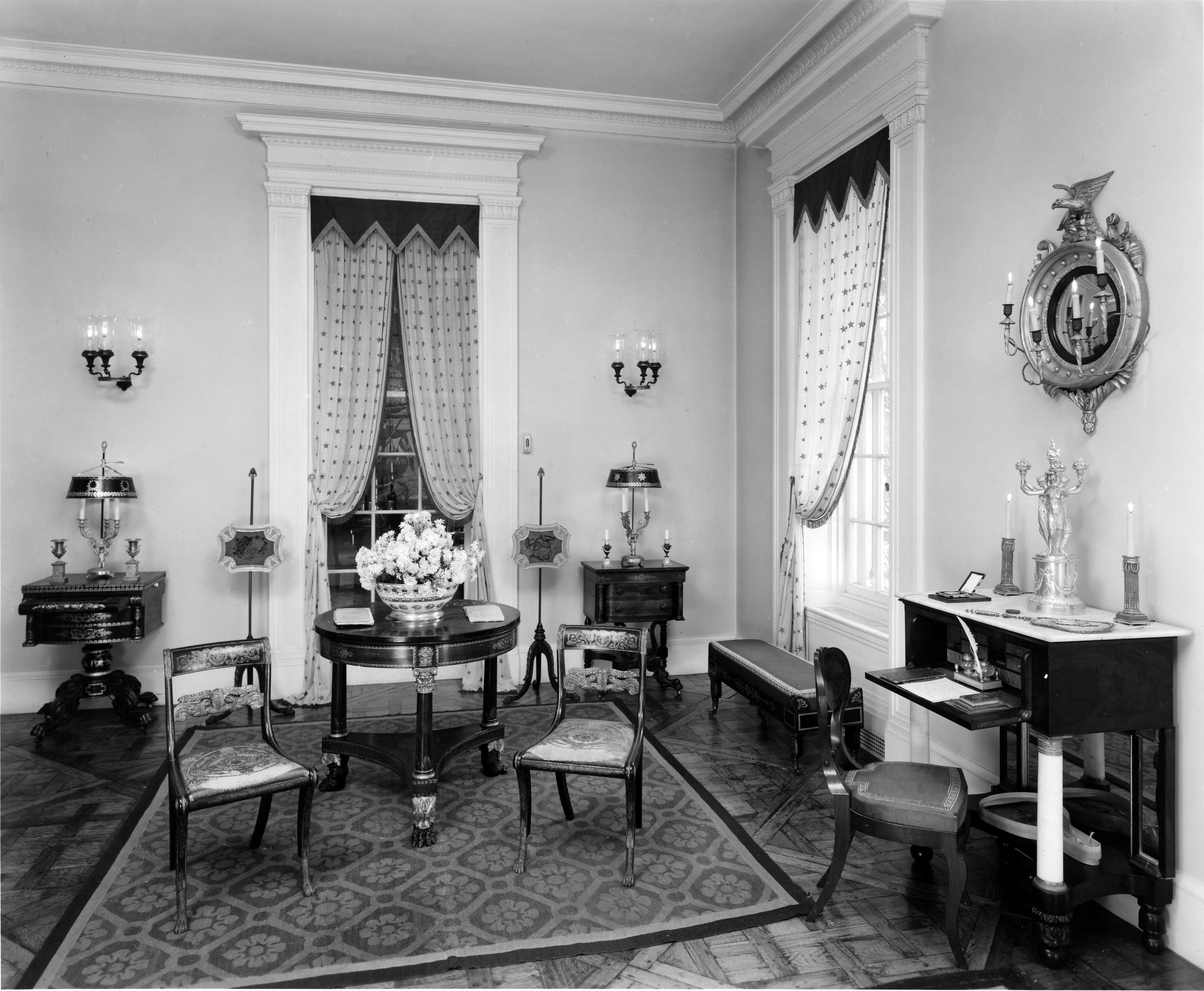 Room-Empire Parlor bw