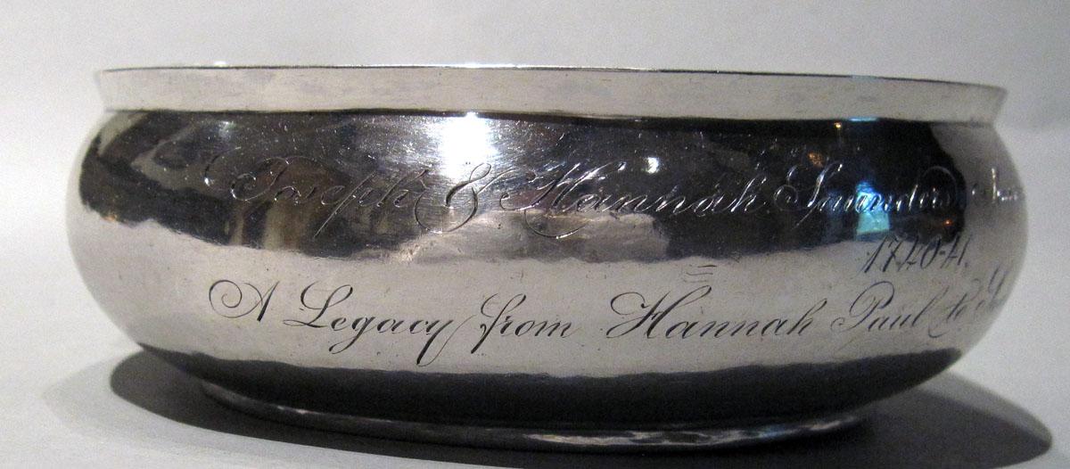 1979.0209 Silver Porringer engraving part 1