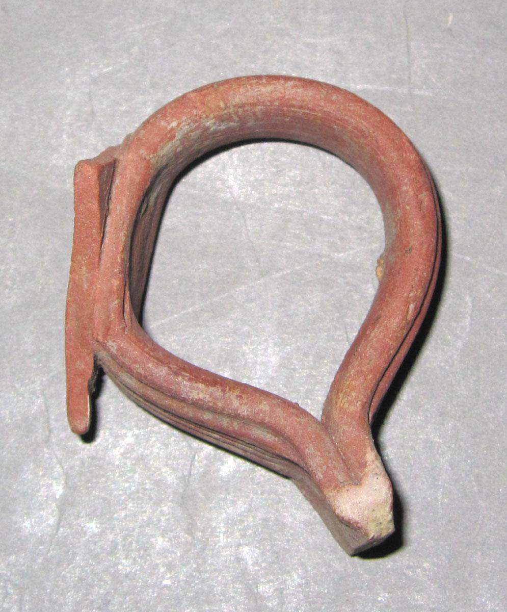 1979.0502.001 Redware teapot handle