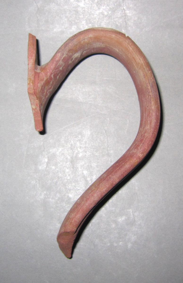 1979.0502.002 Redware teapot handle