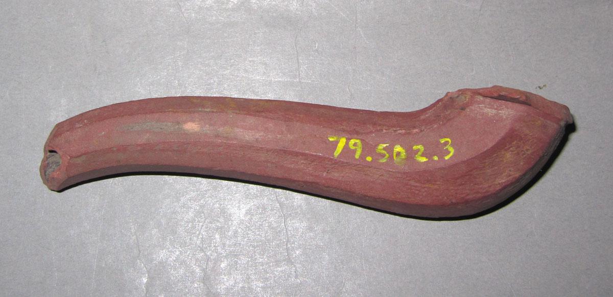 1979.0502.003 Redware teapot spout underside