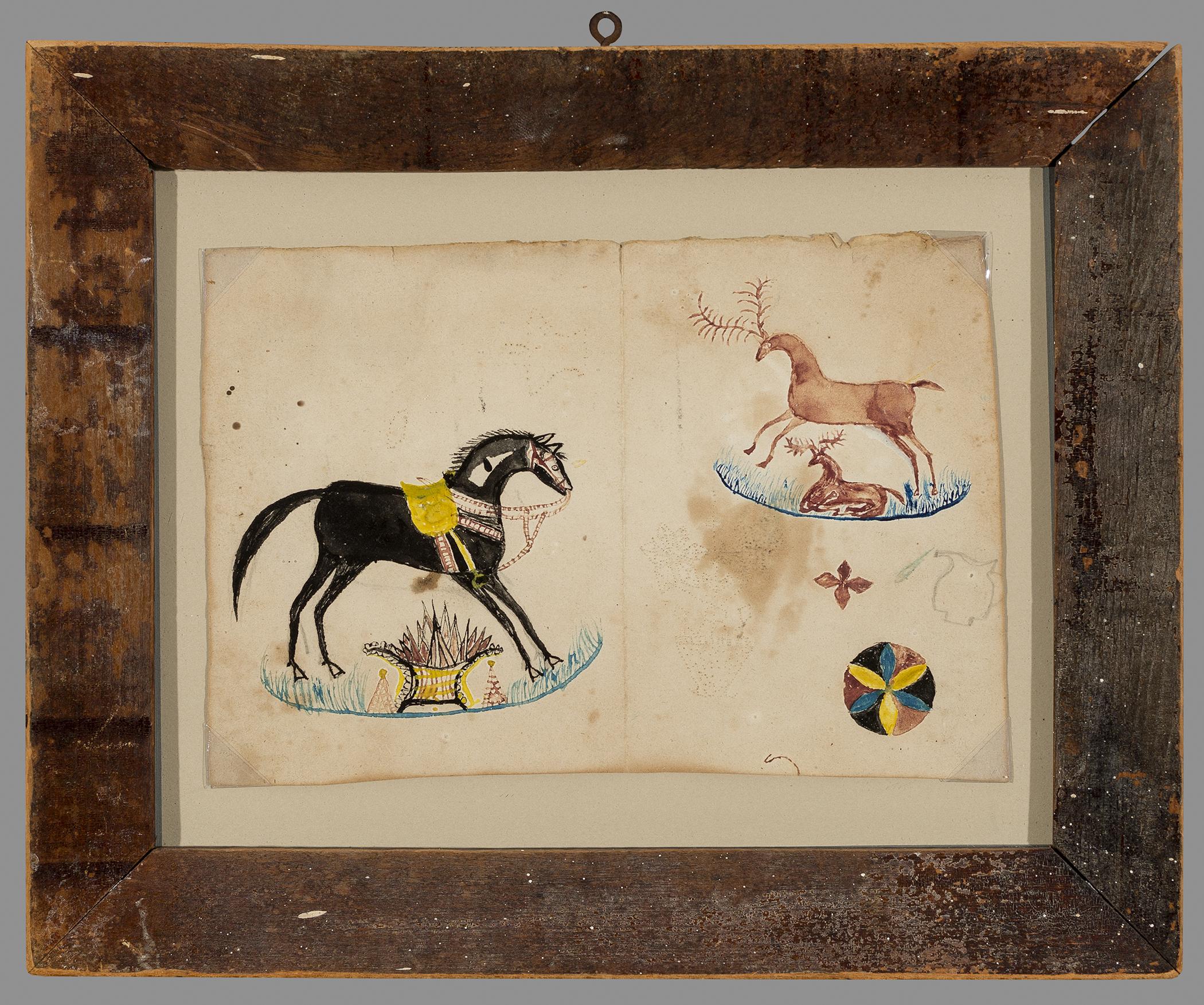 1980.0016 A Drawing, B Frame, view 1