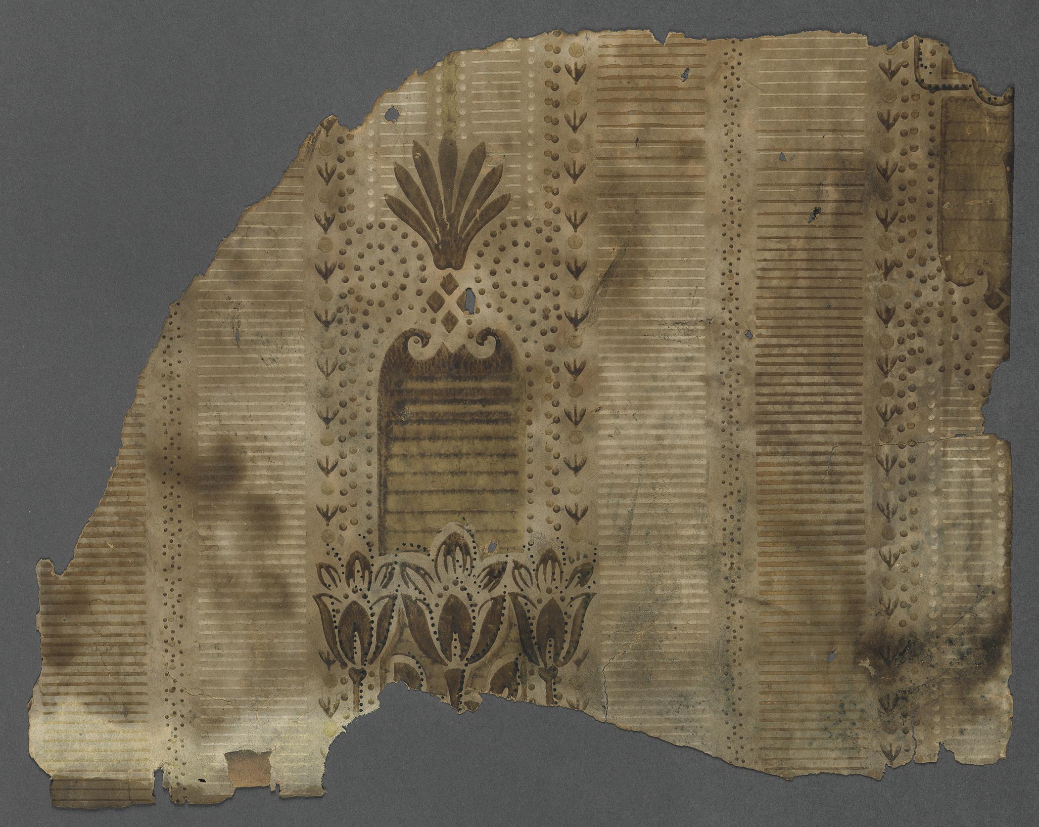 1980.0044.003 Wall covering, Fragment 1
