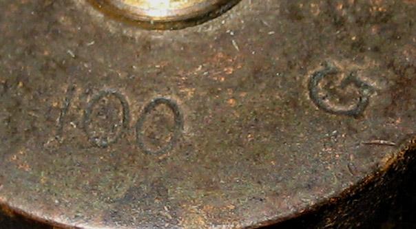 1980.0065.001 A Weight (mark)