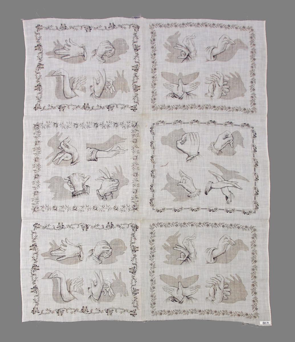 1980.0071 textile, printed reverse