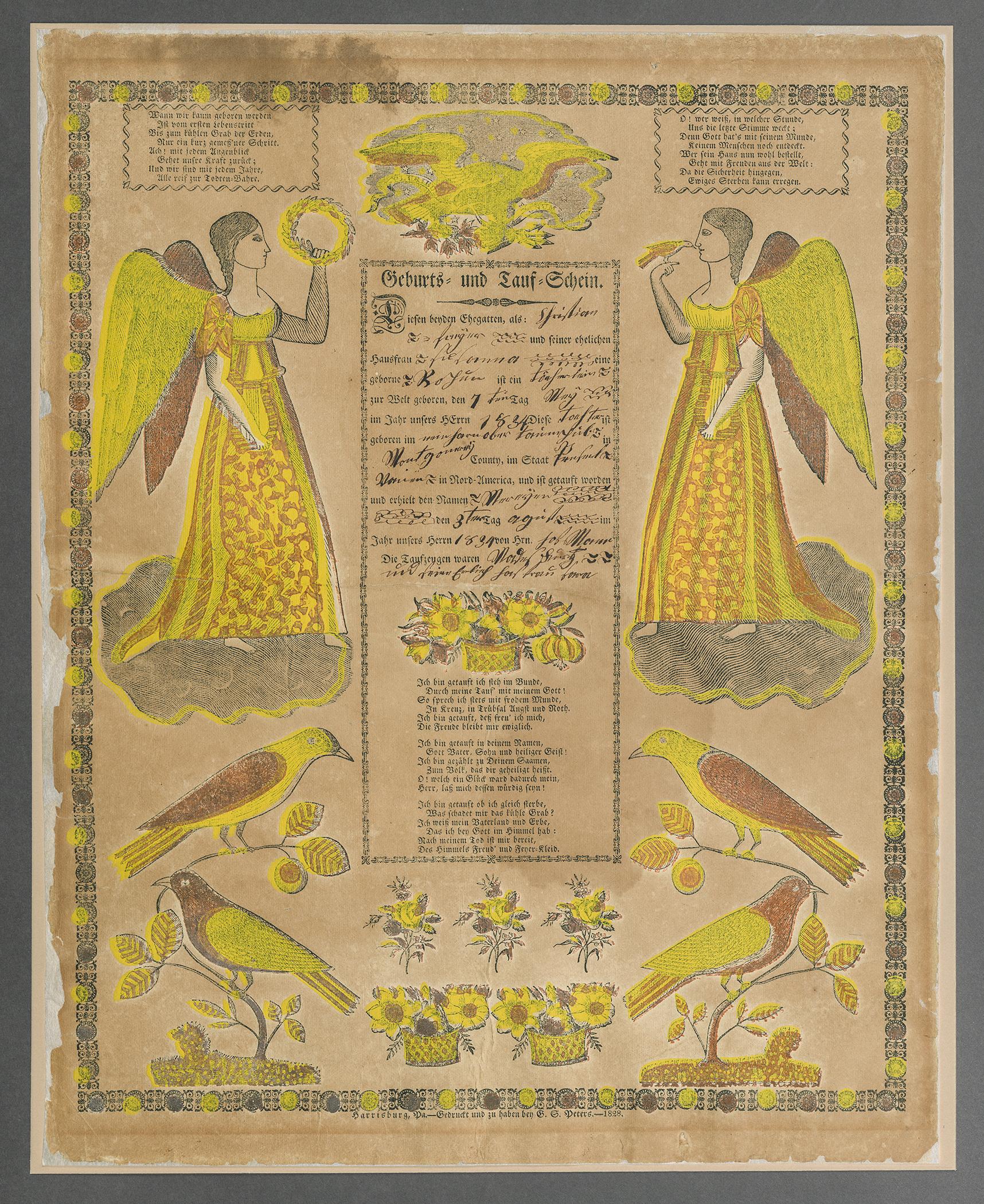 1980.0098 Fraktur, view 1