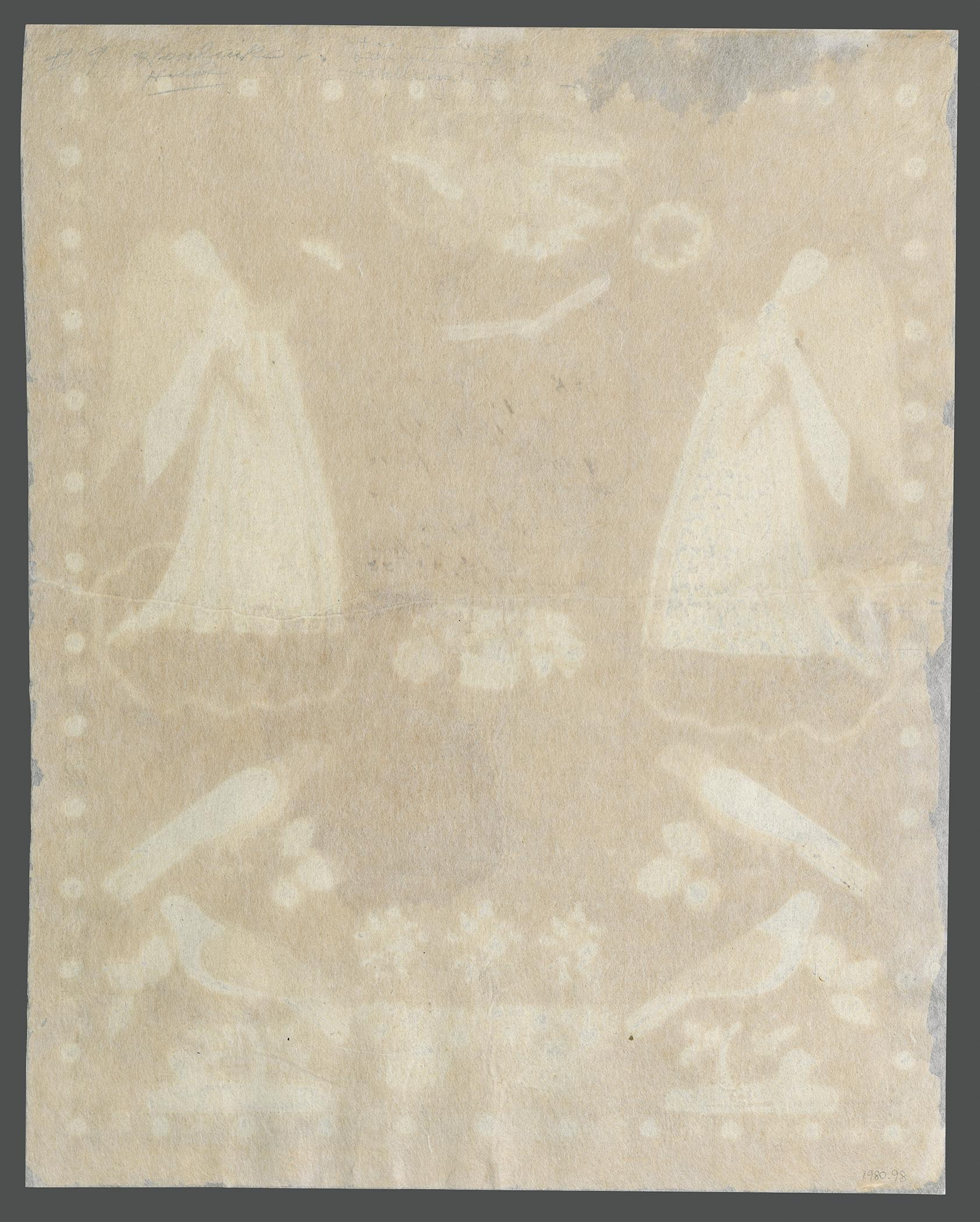 1980.0098 Fraktur, view 3, reverse