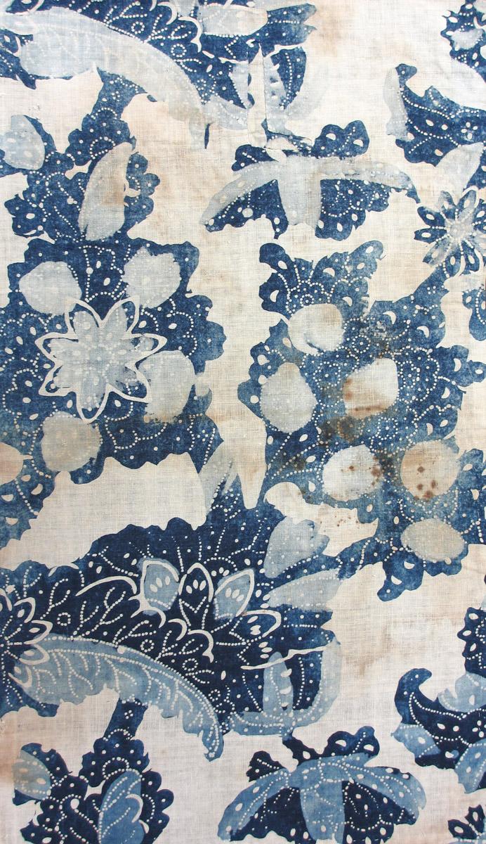 1980.0109.002 textile, printed partial design repeat