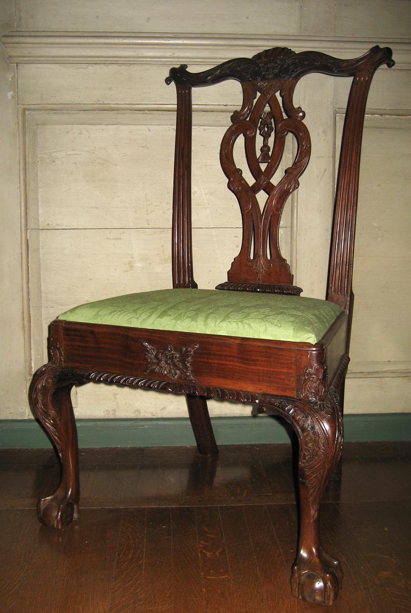 1980.0130 A, B chair and slip seat view 1