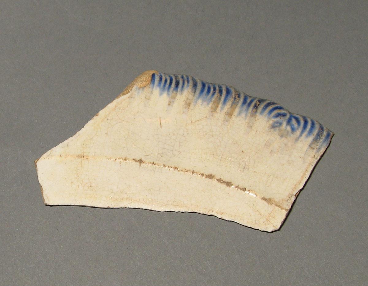 1980.0132 Pearlware plate fragment