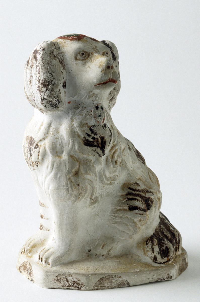 1980.0141 Chalkware dog (spaniel)