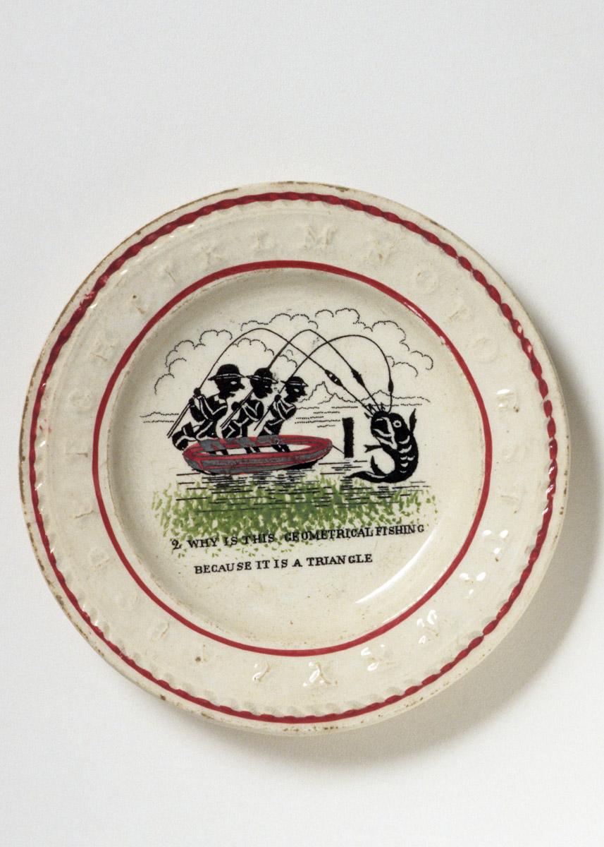 1980.0143 Child's plate with joke