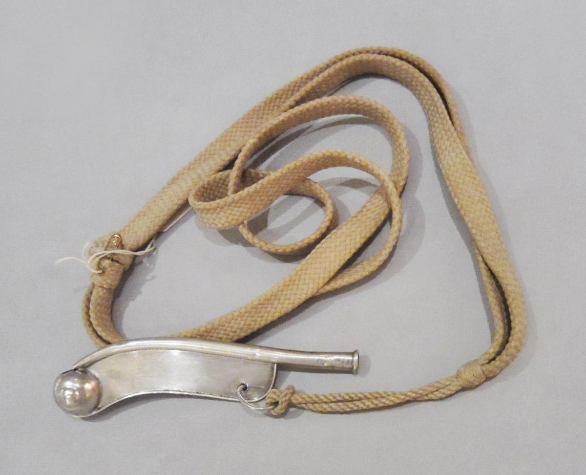 1980.0184 A, B Whistle and cord, view 3