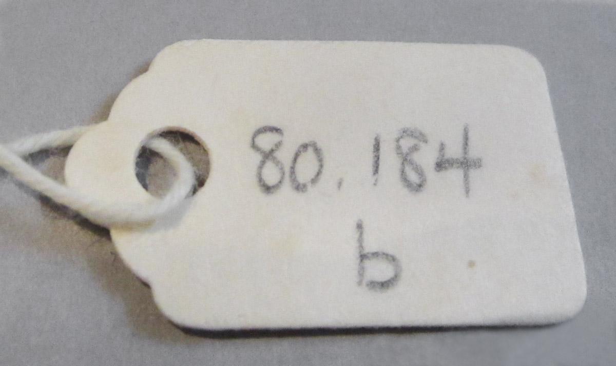 1980.0184 B Cord, tag