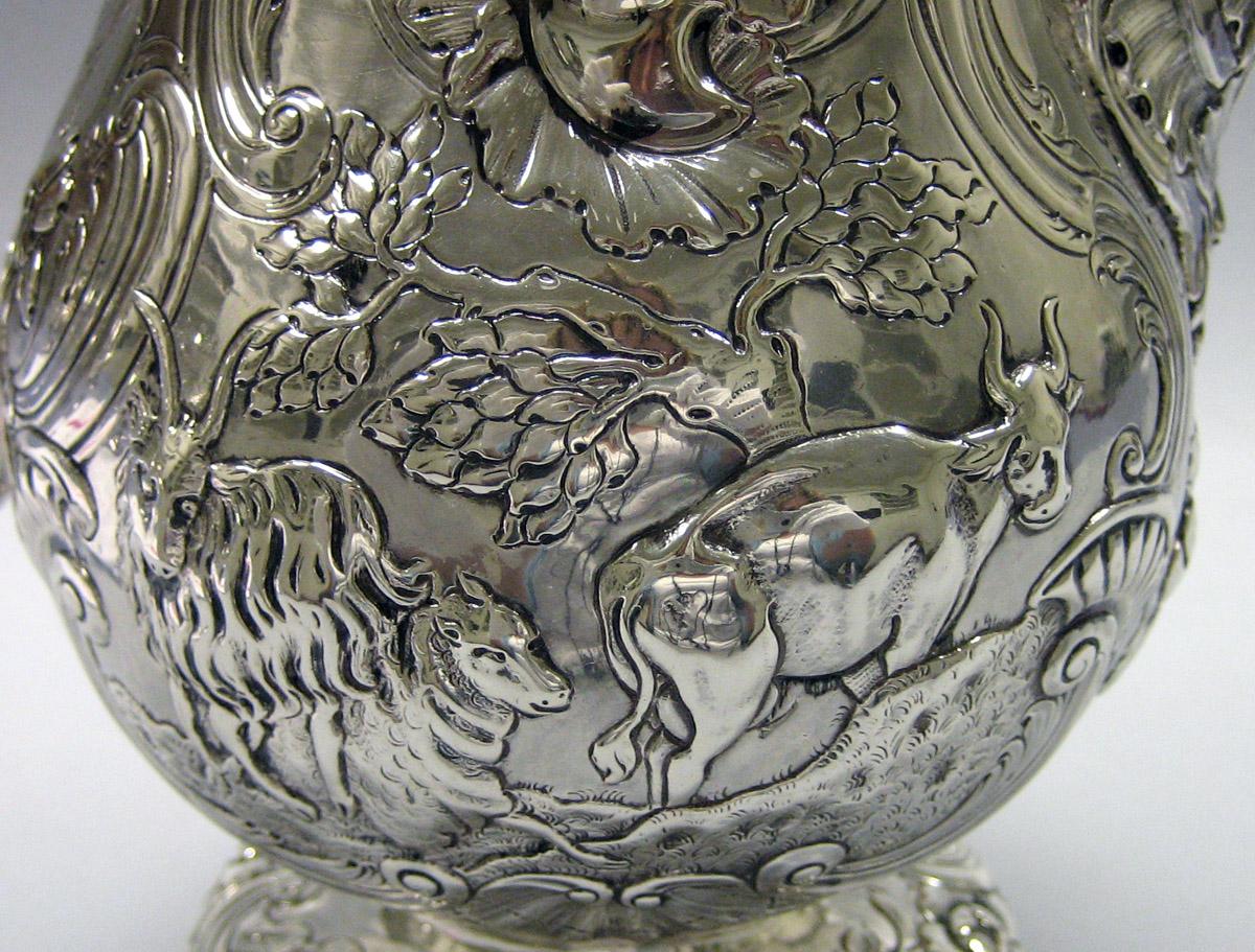 1980.0192 Silver Coffee Pot detail 2