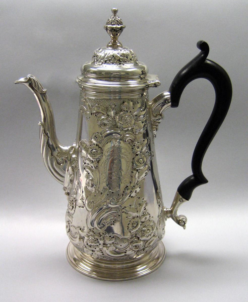 1980.0193 Silver Coffee pot side 1