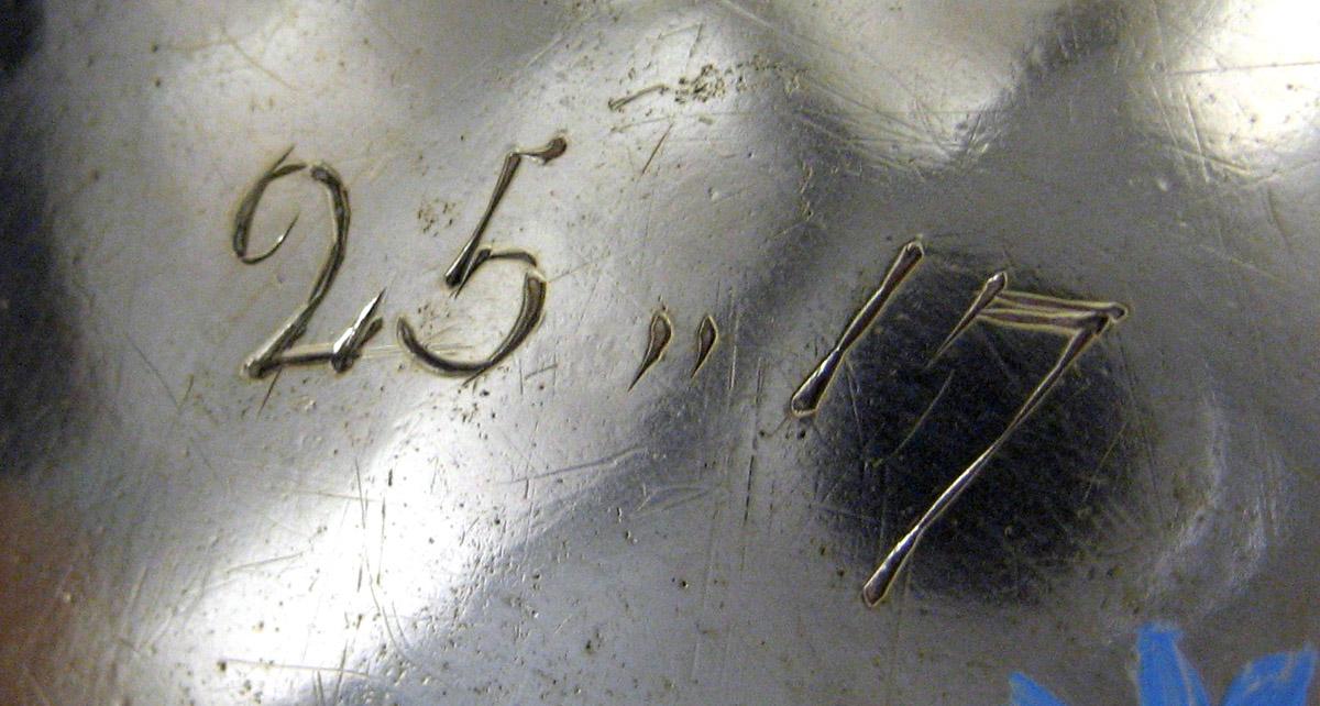 1980.0193 Silver Coffee pot engraving
