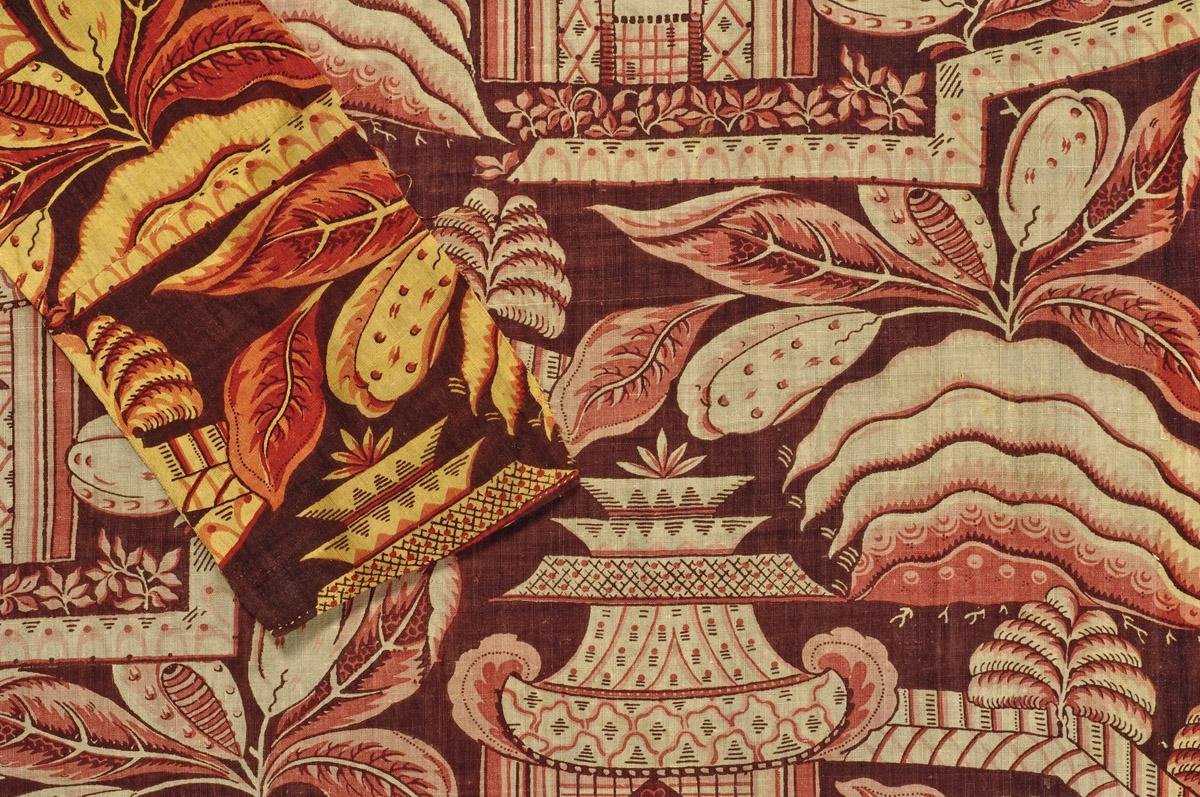 1957.1349.006 A, B Textile, printed, detail 1