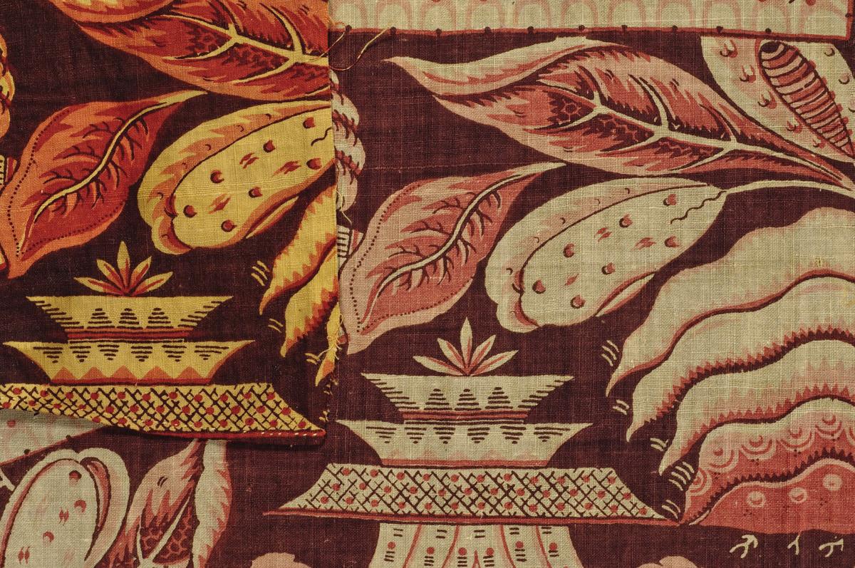 1957.1349.006 A, B Textile, printed, detail 2