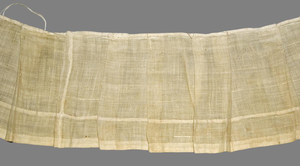 1980.0196 G Bed Hanging, Miniature Base Valance, Detail
