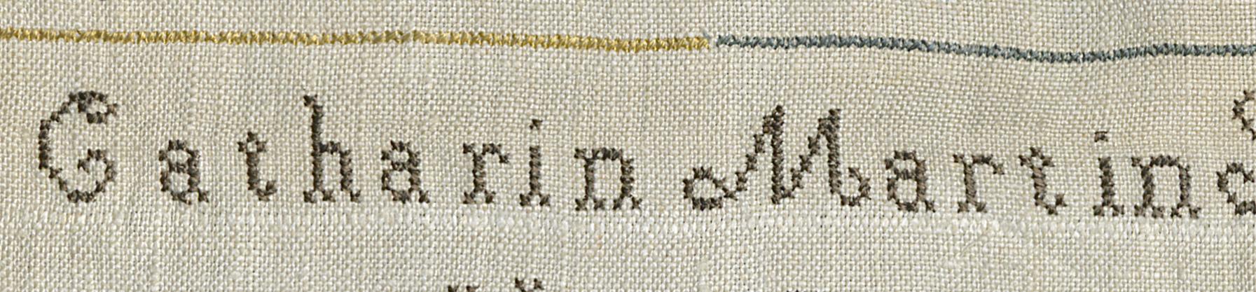1981.0006 Sampler, Detail 13