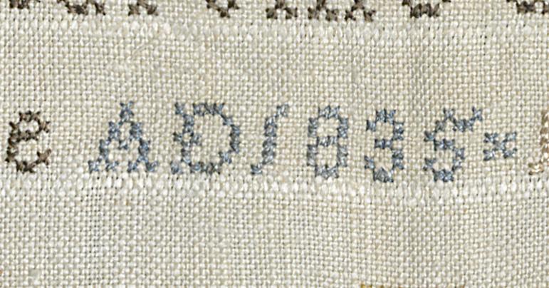 1981.0006 Sampler, Detail 14