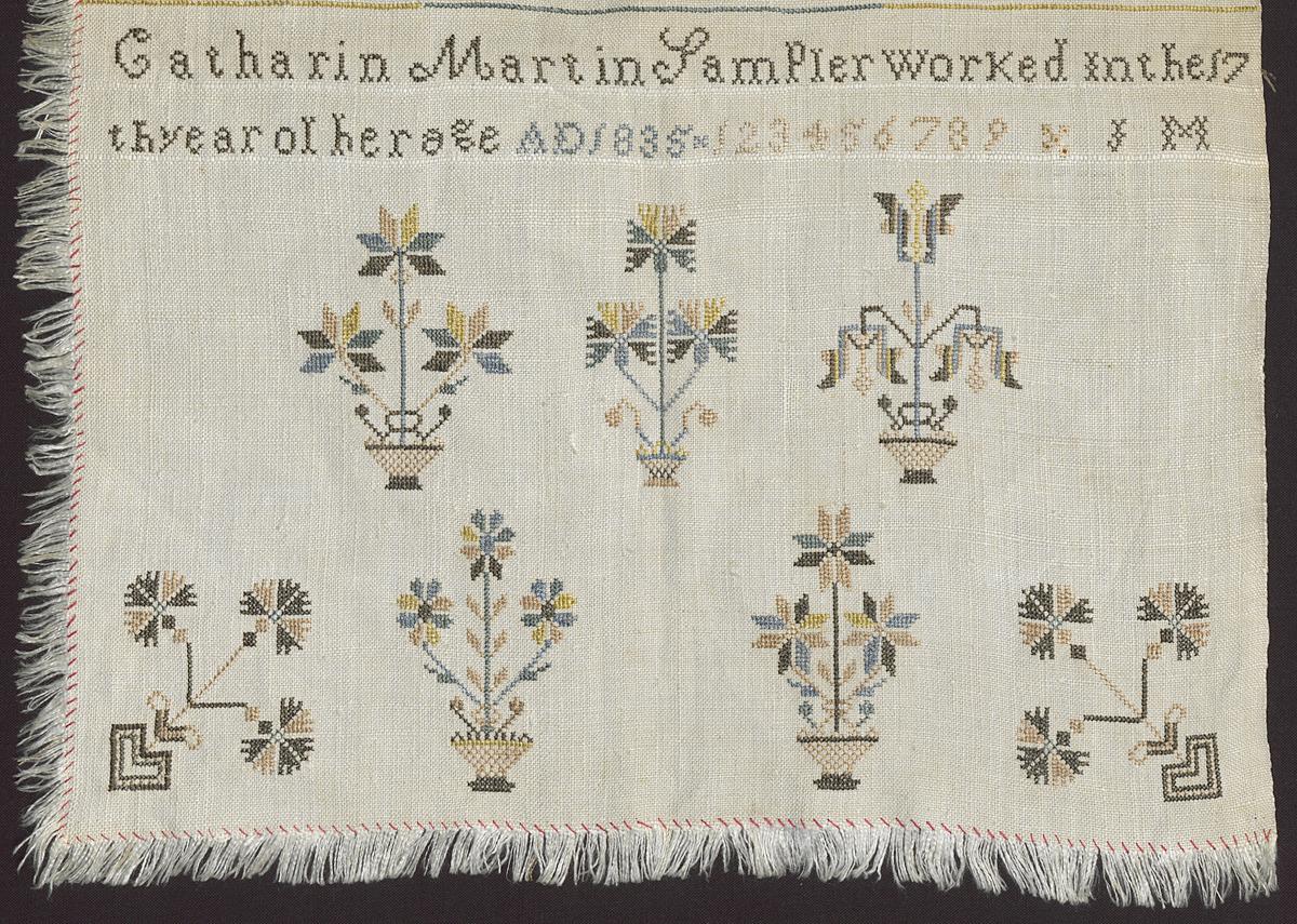 1981.0006 Sampler, Detail 2
