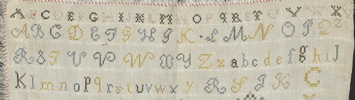1981.0006 Sampler, Detail 3