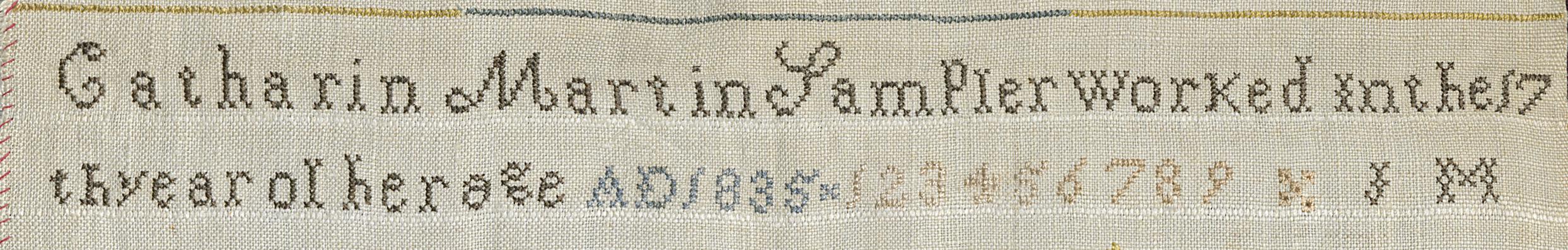 1981.0006 Sampler, Detail 5