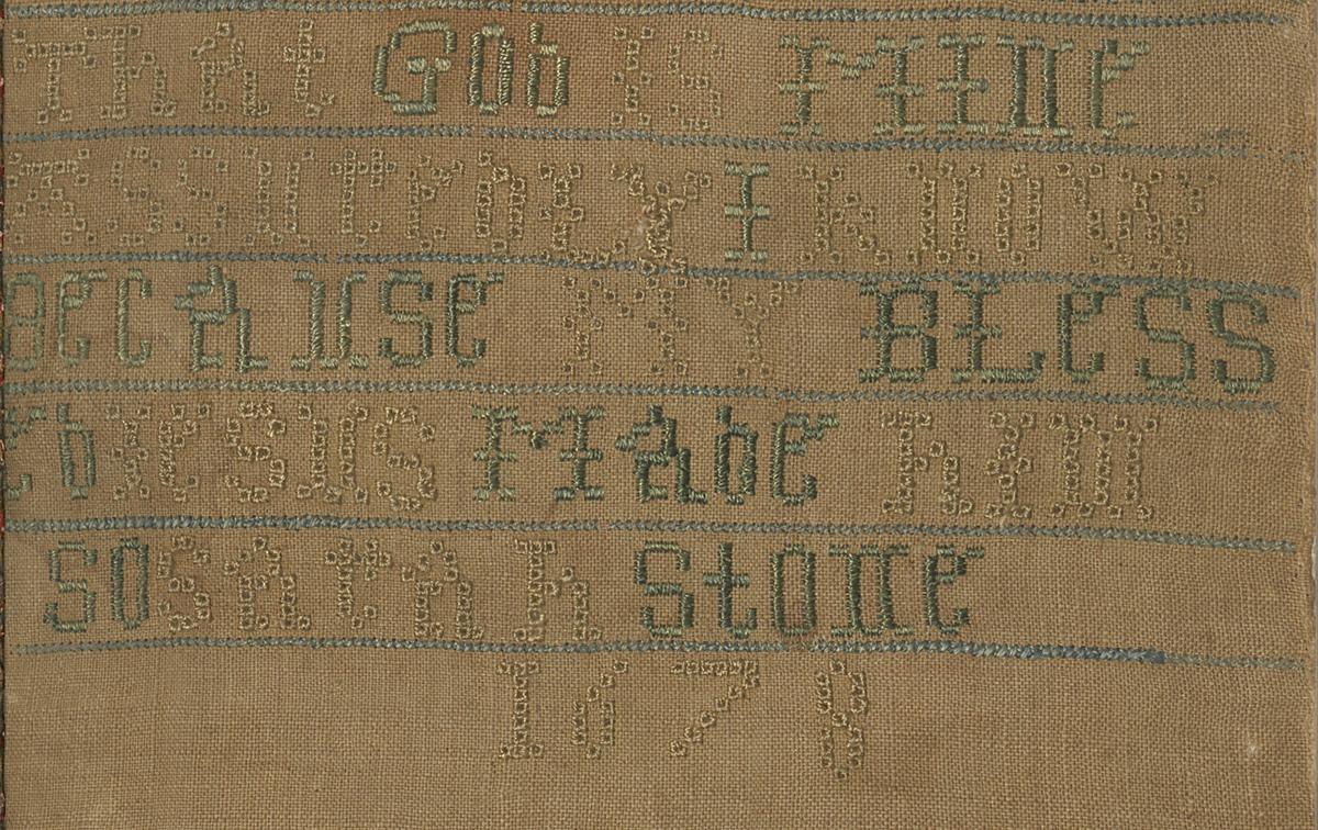 1981.0007 A Sampler, Detail 3