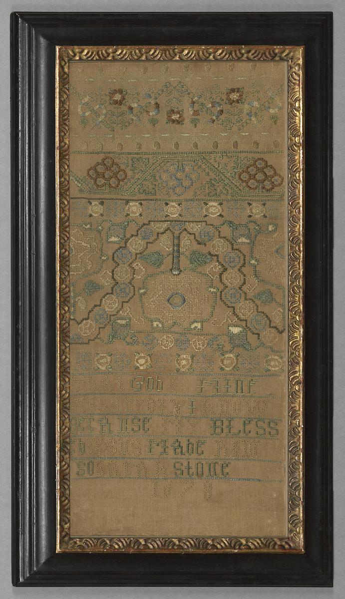 1981.0007 A,B Sampler and Frame