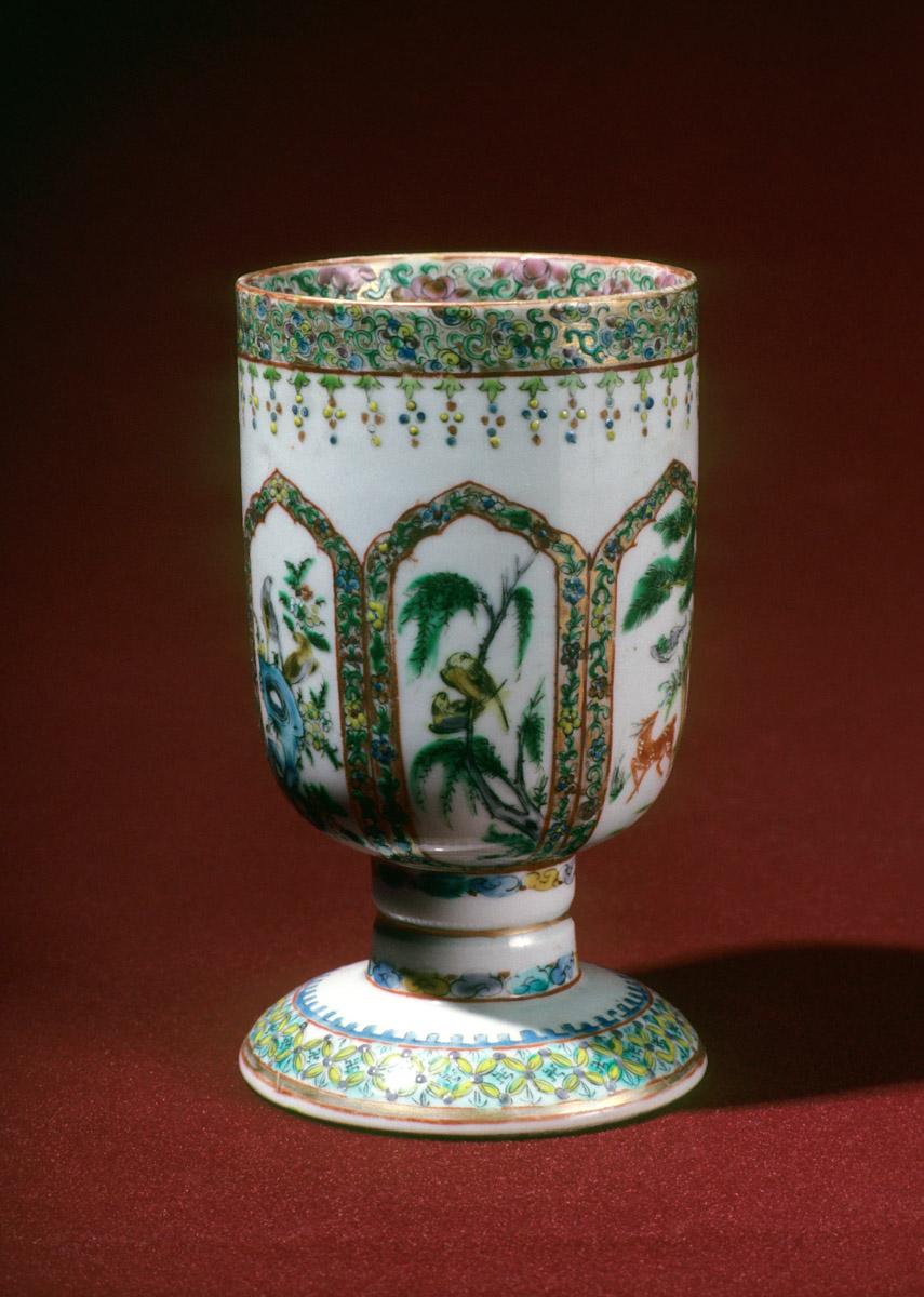 1981.0035 Chinese porcelain goblet or wine cup