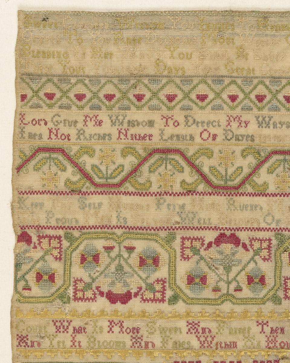 1981.0037 Sampler, detail 1