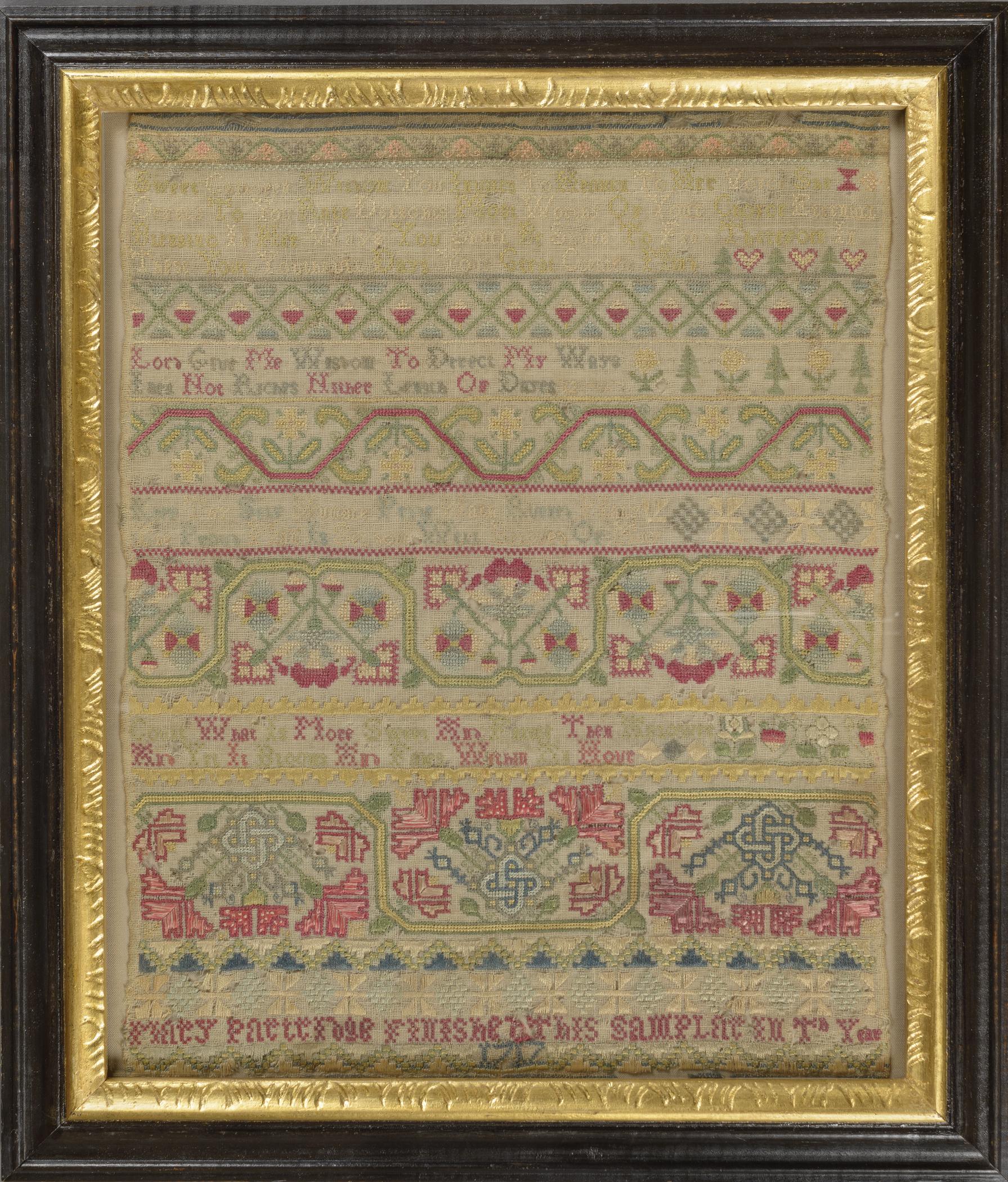 1981.0037 and 1977.0503 Sampler and frame, view 1