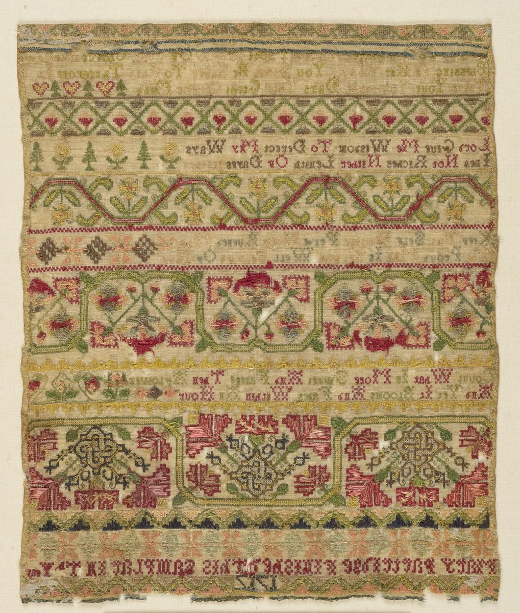 1981.0037 Sampler, reverse
