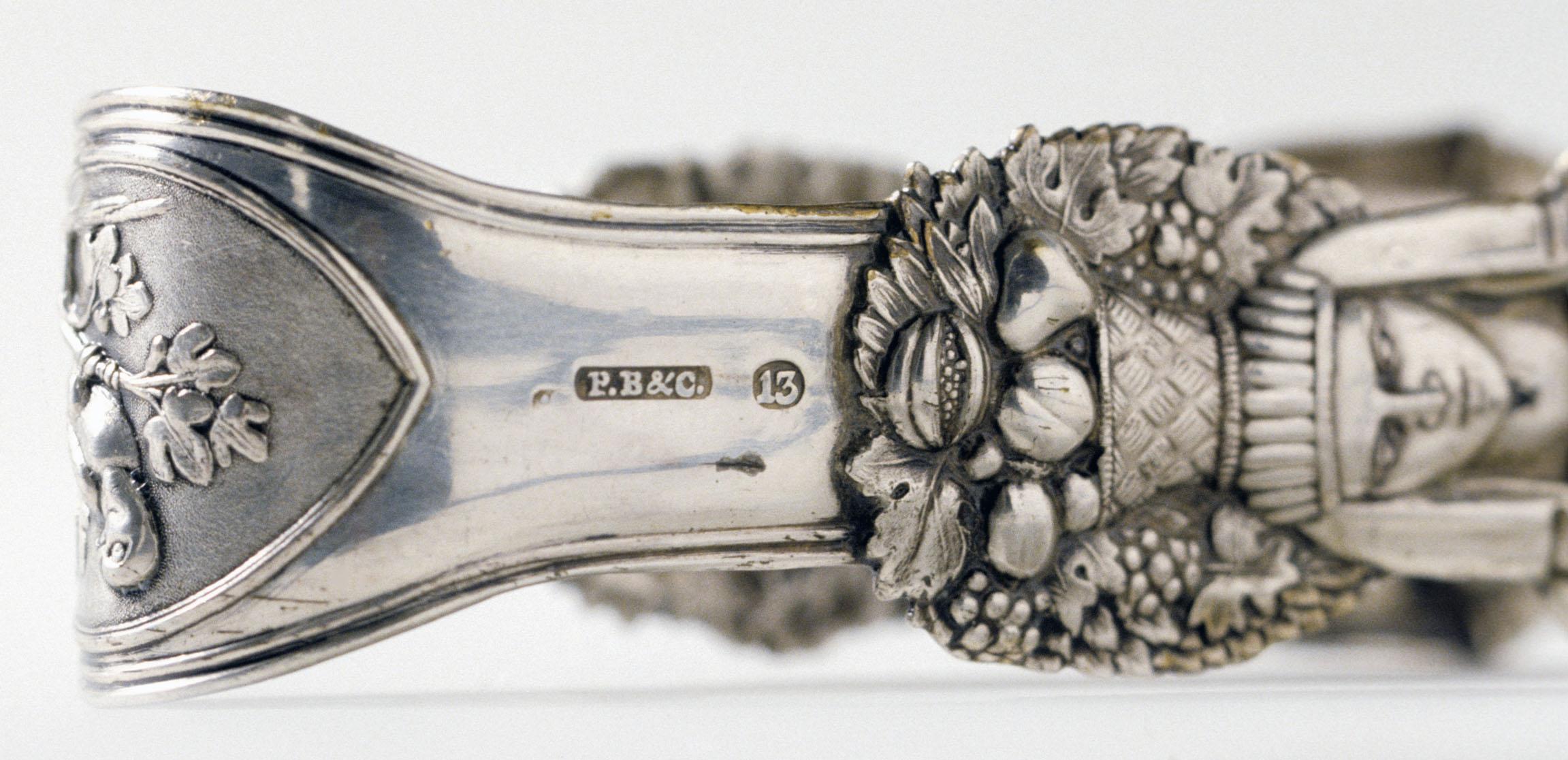 1981.0051 Sugar Tongs, detail 1